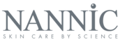 Nannic logo met tekst skin care by science